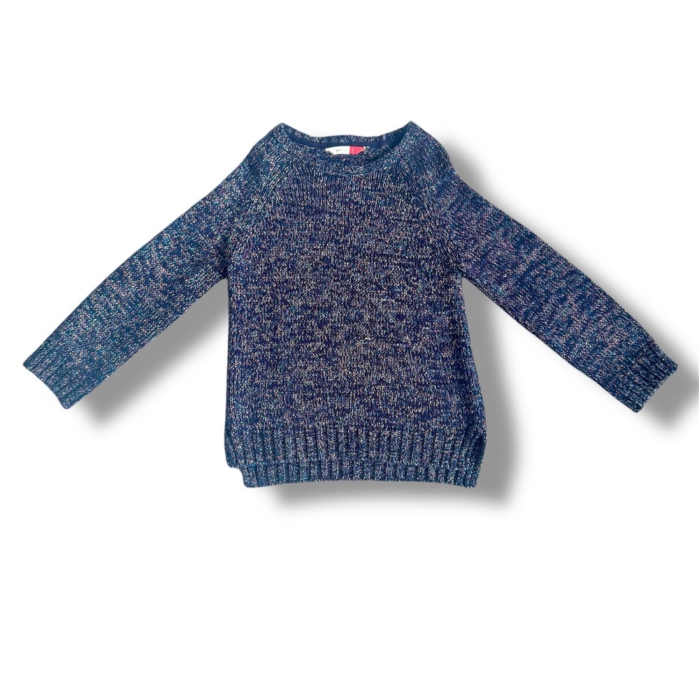 3 for $12 John Lewis Blue Knit Sweater with Sparkle Size 7